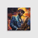 Playing The Blues Canvas Print - Image 4