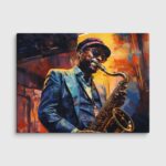 Playing The Blues Canvas Print - Image 2