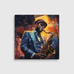 Playing The Blues Canvas Print - Image 5